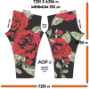 Red Roses on Black Leggings - Mr.SWAGBEAST