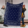 Crip Cuz Blue Bandana Premium Blanket - Mr.SWAGBEAST