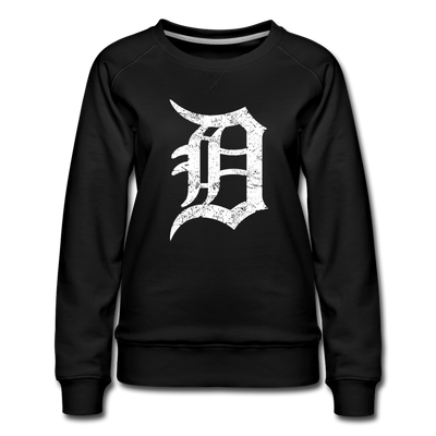 Detroit Motor City The D Letter Women's Premium Sweatshirt - Mr.SWAGBEAST