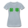 Four Leaf Clovers Boob's St. Patrick's Day Women’s Premium T-Shirt - Mr.SWAGBEAST