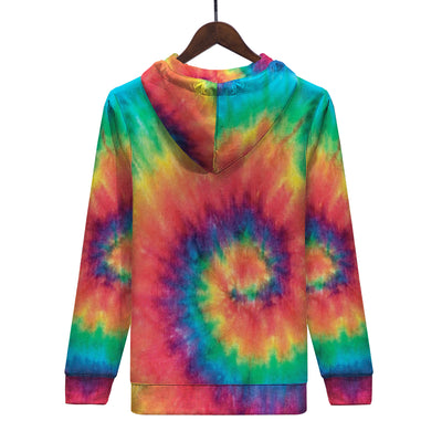 Rainbow Swril Tie Dye Men/Unisex Premium Adult Hoodie - Mr.SWAGBEAST